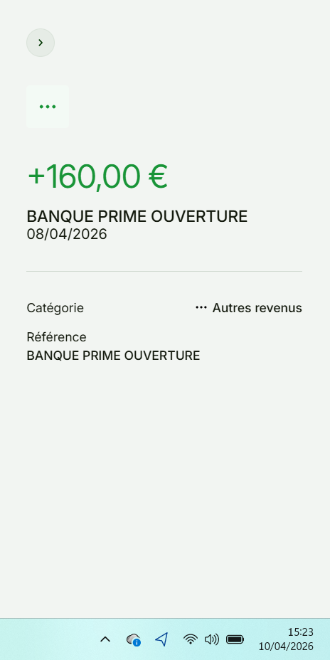 Fortuneo +160€